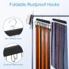 Resovo Belt Hanger Wood Closet Organizer for Belts Ties-3