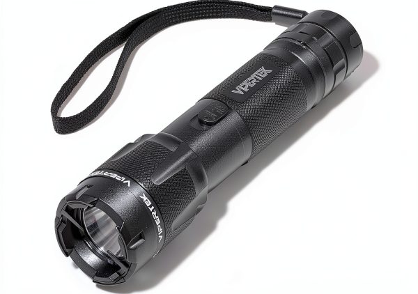 VIPERTEK Stun Gun Rechargeable Self Defense LED Flashlight-1