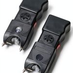 DARTMOOR Stun Gun 300000V Self Defense Alarm Flashlight-0