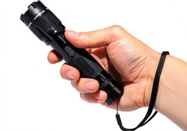 VIPERTEK Stun Gun Rechargeable Self Defense LED Flashlight-5