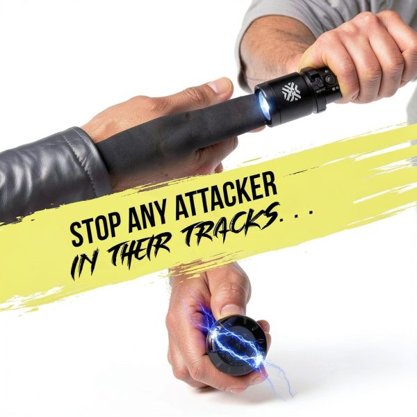 Shockwave 2000 Stun Gun Flashlight Self Defense Tool-6