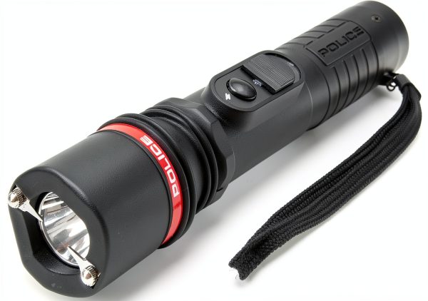 Police Stun Gun Flashlight Self Defense-0