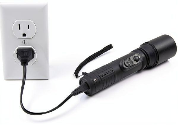 Police Stun Gun Flashlight Self Defense-5