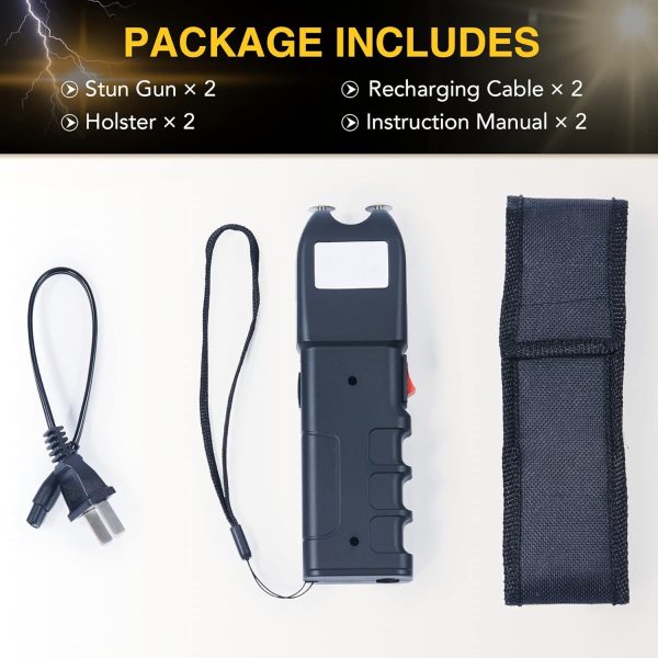 Stun Gun DARTMOOR Metal Rechargeable Self Defense-5