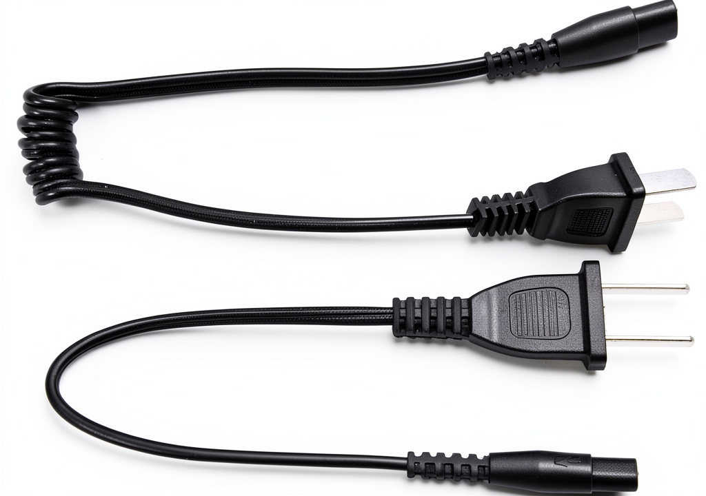 Stun gun charging cord attached to a police duty belt