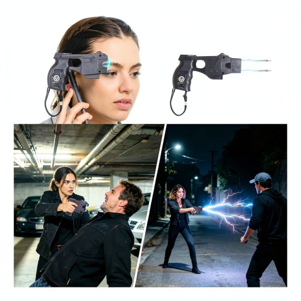 Lingrosered Stun Gun 8000KV Rechargeable LED Flashlight-4