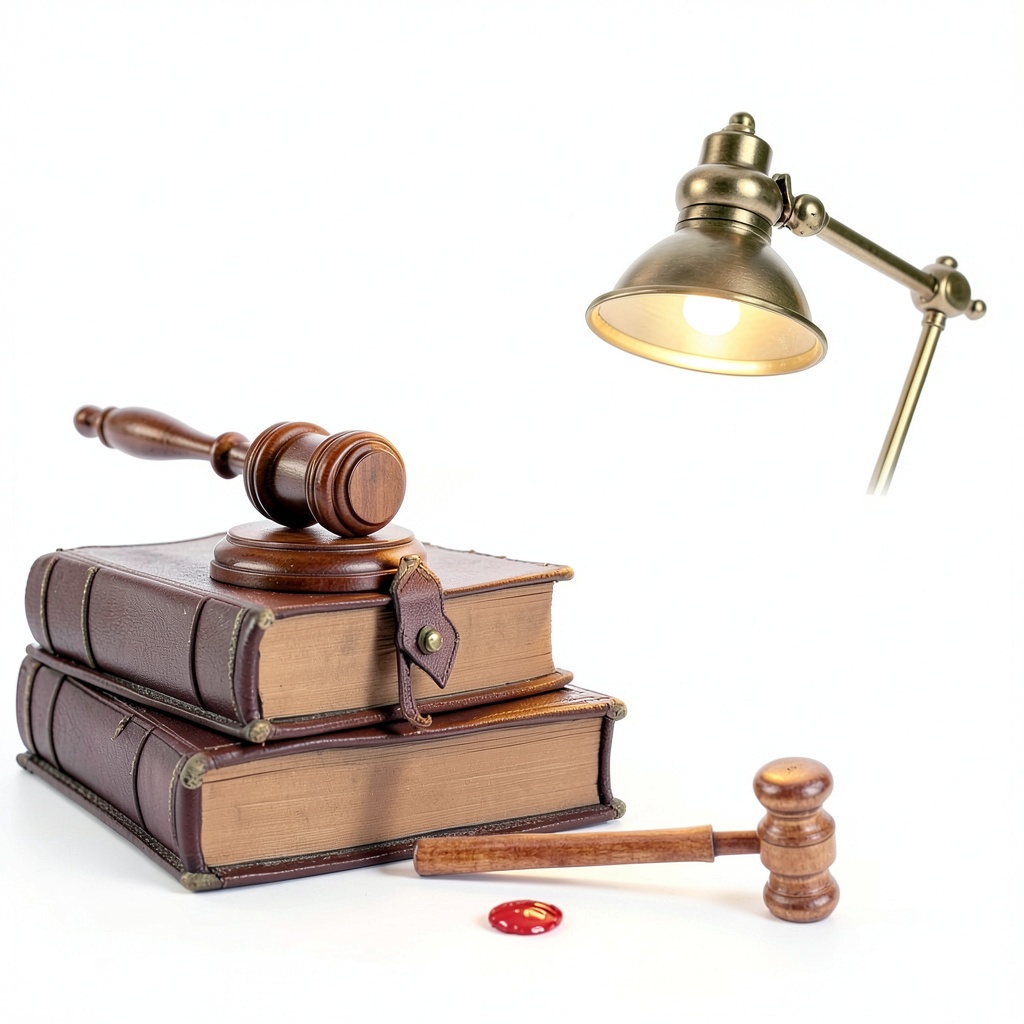 Handcrafted wooden gavel on a wooden desk