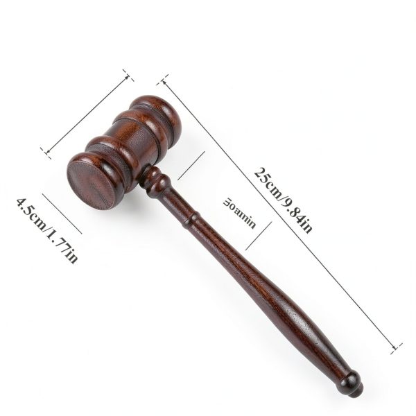 QfwdfcTrenz Gavel Prop Office Product Wood Material-4