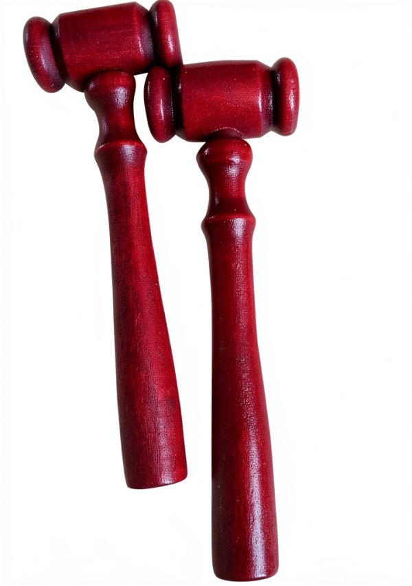 Pwenjofy Wood Judge Gavel 24 Pcs Mini Hammers-5