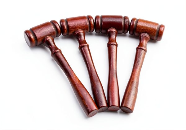 Pwenjofy Wood Judge Gavel 24 Pcs Mini Hammers-3