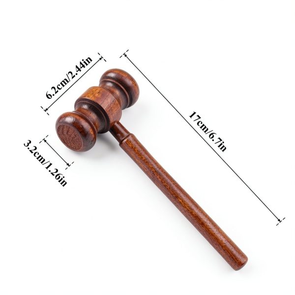 QfwdfcTrenz Gavel Prop Office Product Wood Material-1