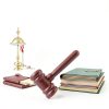Wooden Gavel Seadiquiet Classic Courtroom Prop-7
