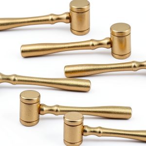 Wooden Gavel Framendino Mini Judge Hammer 6 Pack-0