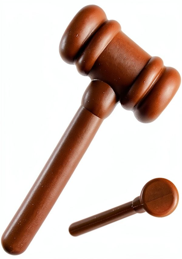 Wooden Gavel by Kryoflare Cartoon Style Desk Accessory – Judge Prop-4