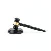 Apexstone Wooden Gavel 9.65 Inch Round Mallet Natural Brown-4