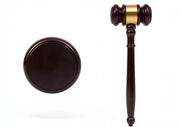 Apexstone Wooden Gavel 9.65 Inch Round Mallet Natural Brown-2