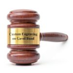 Personalized Hardwood Gavel with Custom Sound Block by Gavels Fast-0