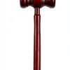 Skrfren Walnut Gavel and Block Set 17cm Handcrafted Wooden Mallet-1