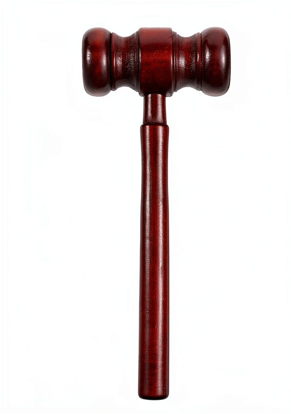 Skrfren Walnut Gavel and Block Set 17cm Handcrafted Wooden Mallet-1