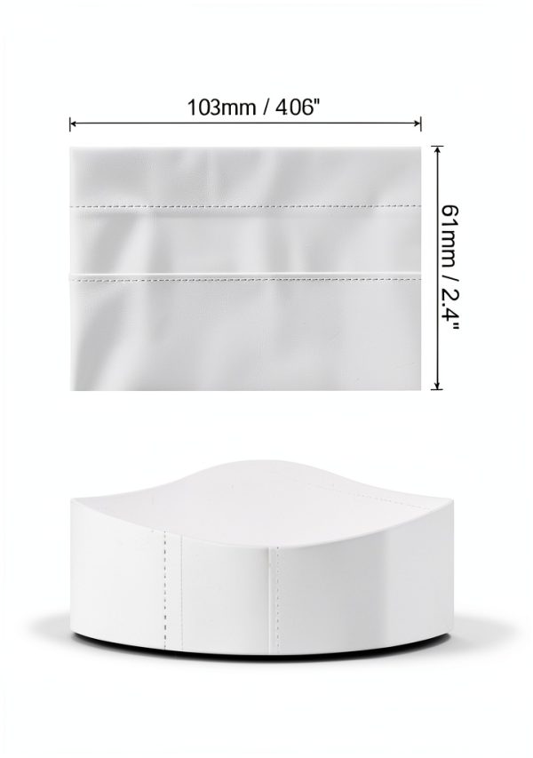 PATIKIL 61x103mm PVC Perforated Shrink Bands, 400Pcs Heat Shrink Seal Wrap Fit for 50ml Essential Oil Bottles Jars Cans Tins Fit for 2.9-3inch Cap Diameter, Clear-1