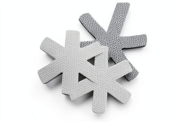 Pot Protectors by Simply Essential – White & Blue Geometric 8‑inch-0