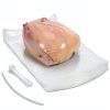 50 Pcs Poultry Shrink Bags, 10x16 Inch Chicken Shrink Wrap Bags, BPA/BPS Free Heat Shrink Bag for Food Storage and Keeping Fresh, Include Silicone Straw and 50 Zip Ties-0