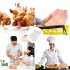 50 Pcs Poultry Shrink Bags, 10x16 Inch Chicken Shrink Wrap Bags, BPA/BPS Free Heat Shrink Bag for Food Storage and Keeping Fresh, Include Silicone Straw and 50 Zip Ties-4