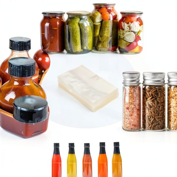 PATIKIL 61x103mm PVC Perforated Shrink Bands, 400Pcs Heat Shrink Seal Wrap Fit for 50ml Essential Oil Bottles Jars Cans Tins Fit for 2.9-3inch Cap Diameter, Clear-6