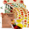 Wax Paper Sheets for Food Sulieschen 9-Pack Beeswax Wraps Organic-0