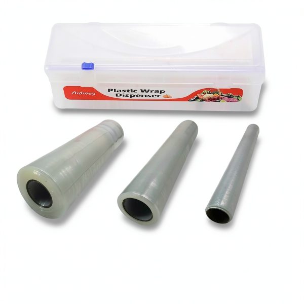 Plastic Wrap Dispenser Dashi 12in x 3.5in BPA-Free with Slide Cutter-5