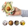 Beeswax Wraps for Food - Reusable & Moldable Bees Wax Covers for Bowls, Fruits, Cheese - Natural Food Storage Alternative to Aluminum Foil & Plastic Wrapping - Small, Medium, Large - 3-Pack-3