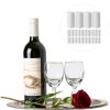 Kichvoe 100pcs Red Wine Bottle Sealing Film Heat Shrink Stopper Bottle Stoppers Shrink Wrap Caps Covers Wine Film Wedding Pvc Sleeve White-5